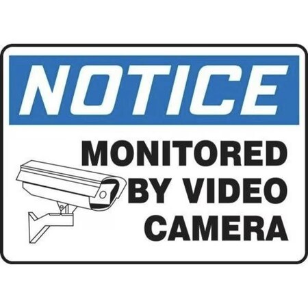 Accuform OSHA NOTICE SAFETY SIGN MONITORED MASE823XL MASE823XL